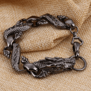 Dragon bracelet black | Armored Drake