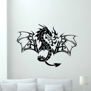 Black dragon sticker | Armored Drake™