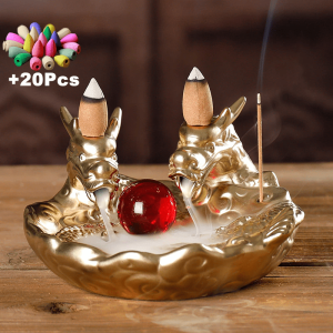 Chinese dragon incense burner | Armored Drake™