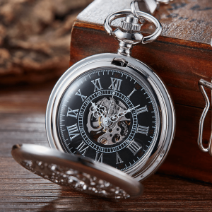Dragon pocket watch silver | Armored Drake