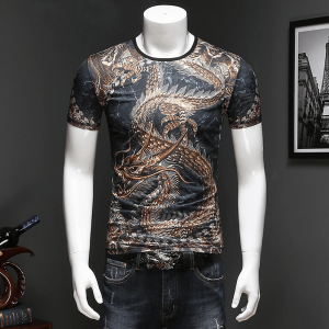Dragon print shirt for men | Armored Drake