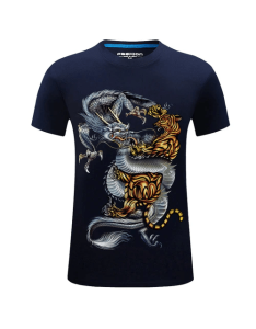 Dragon t shirt mens blue | Armored Drake