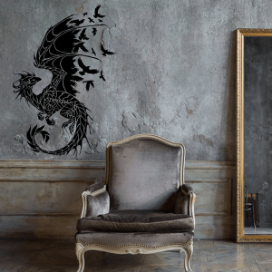 Dragon wall stickers | Armored Drake™