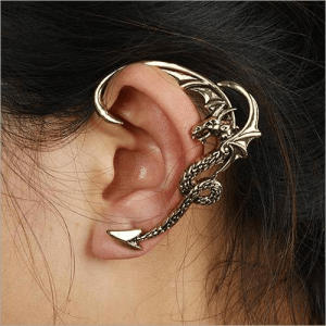 Dragon wrap around earring for women | Armored Drake