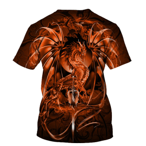 orange dragon shirt | Armored Drake