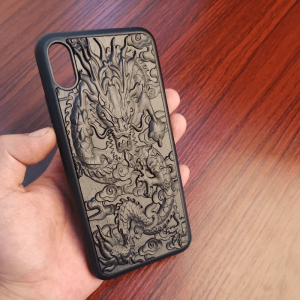 Phone case dragon wooden 3d | Armored Drake